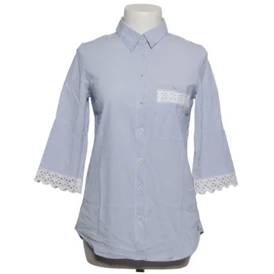 Bluse (Blå, Hvid) fra River Woods Bomuld, Elastan