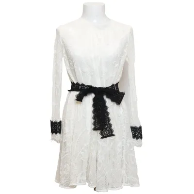 Jurk (Wit, Zwart) van Maje Katoen, Polyamide, Polyester, Viscose