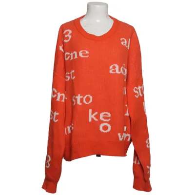 Sweater (Orange, White) from Acne Studios Wool
