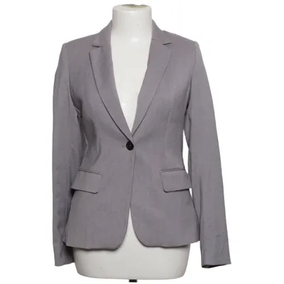 Blazer (Grå) fra H&M Bomuld, Elastan, Polyester, Viscose