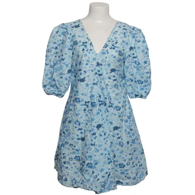 Dress (Blue, White) from Ganni Cotton