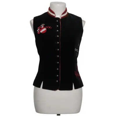 Outer vest (Black, Red, White) from La Camisa Cotton, Modal, Viscose