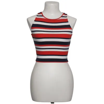 Crop top (Rød, Hvid, Blå) fra O'stin studio Bomuld, Elastan