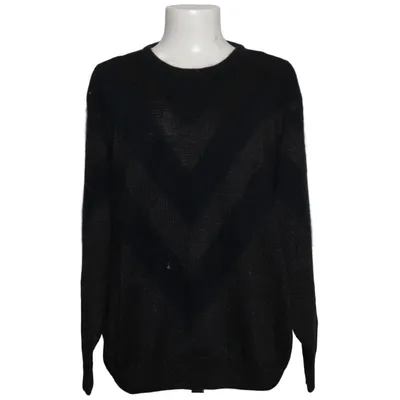 Pull-over (Noir, Gris) de Lady M Acrylique, Angora, Coton, Viscose