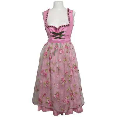 Dirndl (Rosa, Grön, Vit) från Alpin Bomull, Polyester