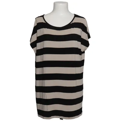 T-shirt (Zwart, Beige) van Ambria Elastaan, Viscose