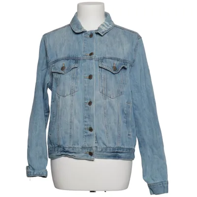 Denim jacket (Blue) from Forever 21 Cotton
