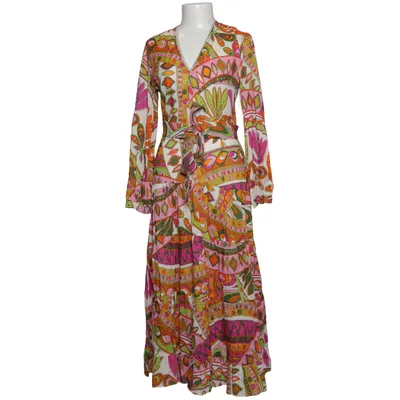 Maxi dress (White, Multicolored) from Zara Cotton