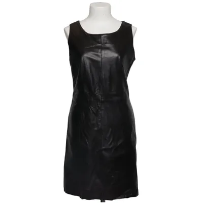 Läderklänning (FA5730) från La Fée Maraboutée Bomull, Elastan, Skinn, Polyester, Viskos