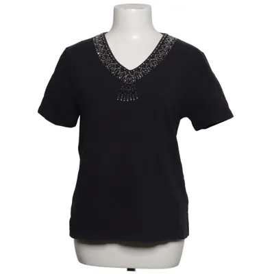 T-shirt (Noir) de Avitano Coton, Élasthane