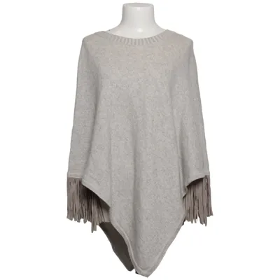 Poncho (Grå) från Nice Connection Kashmir, Skinn, Ull