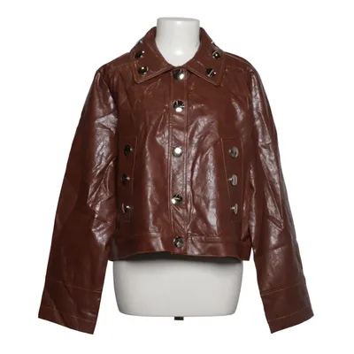 Jacket (Brown) from Laagam Polyester, Viscose