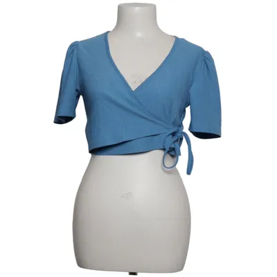 Wrap top (Blue) from Pigalle Elastane, Polyester