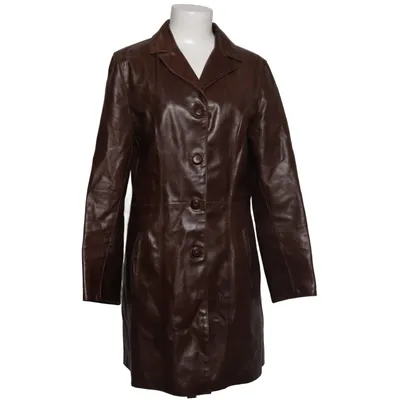 Leather coat (Brown) from Spectra Leather, Polyester