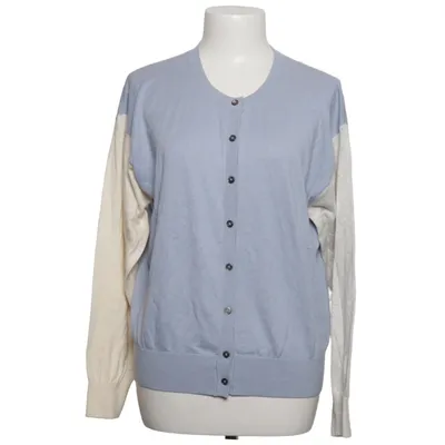 Cardigan (Blue, Beige) from Halé Bob Cashmere, Cotton, Wool