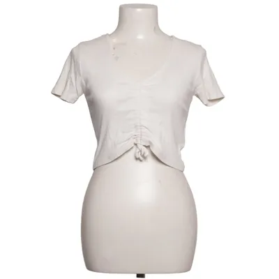 Crop top (Wit) van Pink Woman Katoen, Elastaan