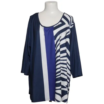 Top (Blue, White, Multicolored) from Lavelle Elastane, Polyester
