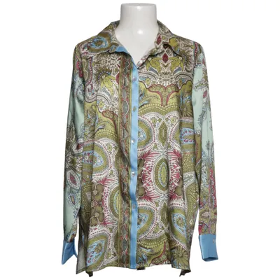 Blus (Grön, Blå, Flerfärgad) från Oltre Polyester