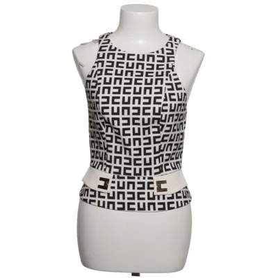 Top (Sort, Hvid) fra Elisabetta Franchi Elastan, Polyester