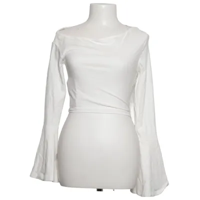 Crop top (Hvid) fra Shein Bomuld, Elastan