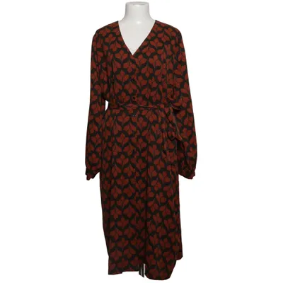Slå-om-kjole (Grøn, Orange, Sort) fra Norah Polyester