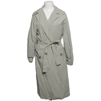 Trench coat (Green) from Trendyol Cotton, Polyester