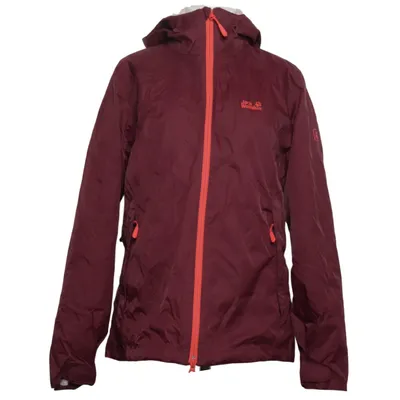 Regnjacka (Röd) från Jack Wolfskin Polyamid, Polyester