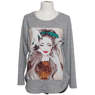 Sweatshirt (D16053F02456A) fra Sublevel Elastan, Polyester, Viscose