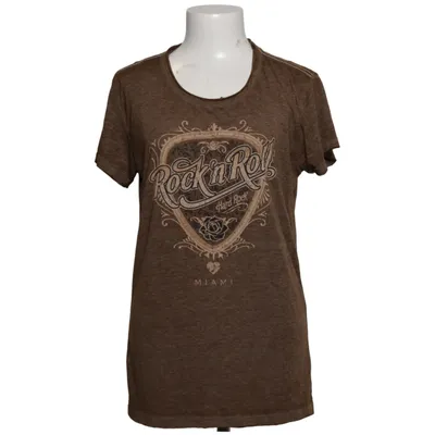 T-shirt (Brun) fra Hard Rock Bomuld, Polyester
