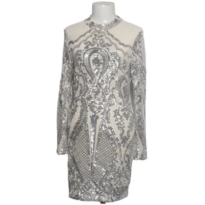 Cocktail dress (Beige, Silver) from Miss Cotton, Polyester