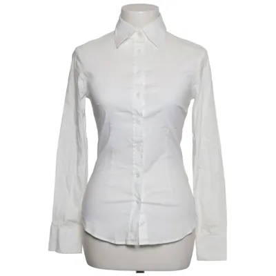 Shirt (Wit) van Piú & Piú Katoen, Elastaan, Polyamide