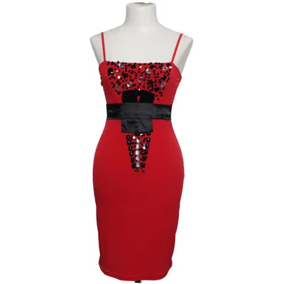 Jurk (Rood, Zwart) van Laeticia Dreams Elastaan, Viscose