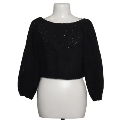 Crop top (Black) from Papillonne Cotton