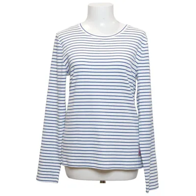 Långärmad t-shirt (Blå, Vit) från Lieblingsstück Bomull, Elastan