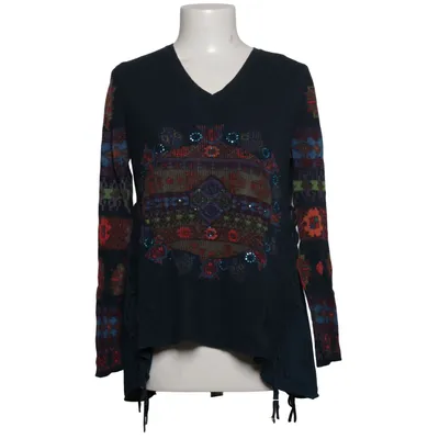 Sweater (Blue, Multicolored) from Desigual Cotton, Polyester, Viscose