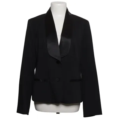 Blazer (Black) from Un Deux Trois Elastane, Polyester, Silk, Viscose, Wool