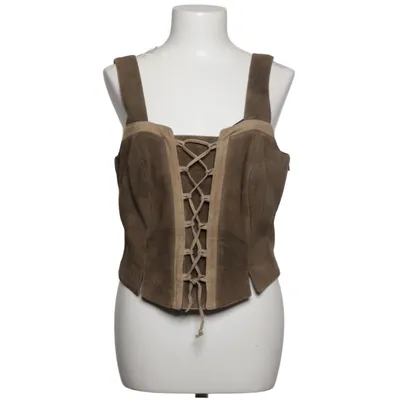 Corset (Brown) from Country Line Cotton, Leather