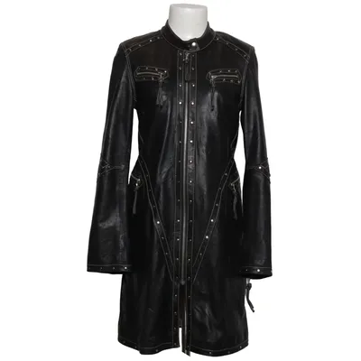 Läderkappa (Svart) från S'egnaro Skinn, Polyester