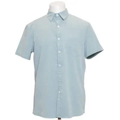 Kortärmad skjorta (Blå) från Romwe Elastan, Polyester