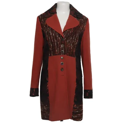 Frakke (Brun, Sort, Flerfarvet) fra Kenny S. Akryl, Bomuld, Elastan, Polyester, Viscose, Uld