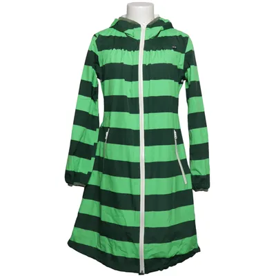 Manteau imperméable (Green Striped Raincoat • Waterproof Parka • Helen • Striped Rainjacket) de Danefae Polyester