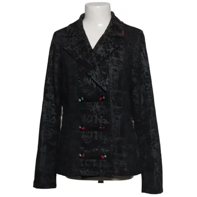 Blazer (Black, Gray) from Sha & Sha Cotton, Polyester
