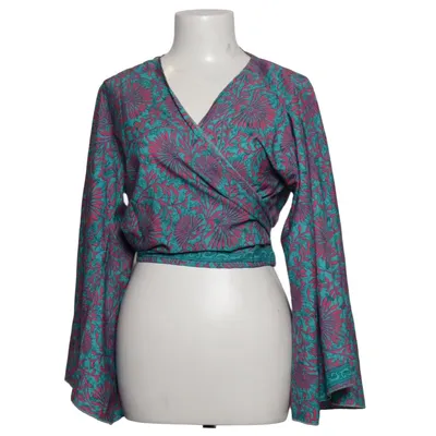 Wrap cardigan (Green, Pink, Multicolored) Silk