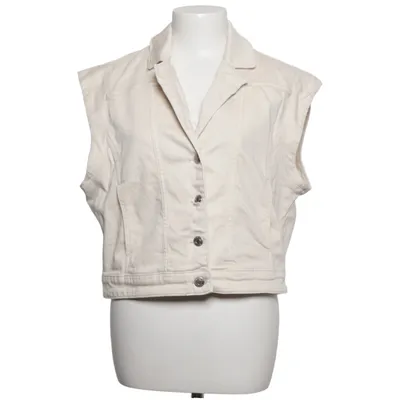 Denim vest (Beige) from Blue Daze Cotton, Elastane