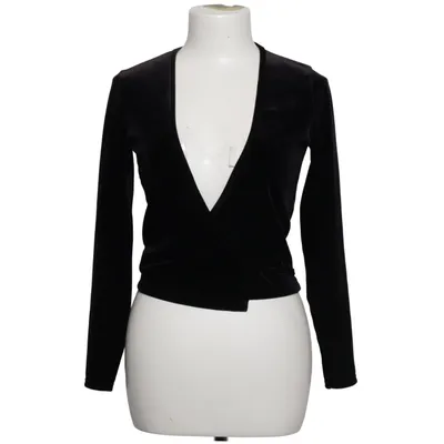 Slå om-cardigan (Sort) fra American Apparel Elastan, Polyester