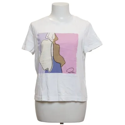 T-shirt (White, Multicolored) from C&A Cotton
