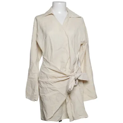 Slå-om bluse (Beige) fra Pretty Lavish Bomuld, Linned
