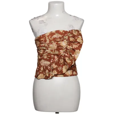 Crop top (Bruin, Meerkleurig) van Sézane Katoen, Linnen, Viscose