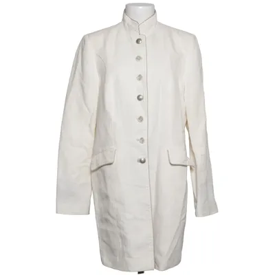 Trenchcoat (Wit) van S. Milton Katoen, Linnen