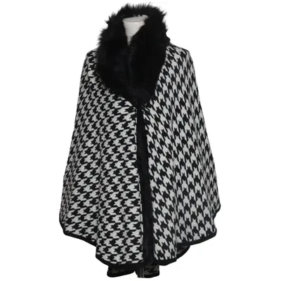 Poncho (Schwarz, Weiß) von Alfredo Pauly